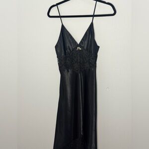 Vintage Victoria's Secret Black Satin Lingerie
